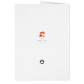 Blume Cross Watercolor Druckgrusskarte (Hinten)