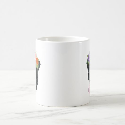 Blume Crown Black Lab Kaffeetasse (Mittel)