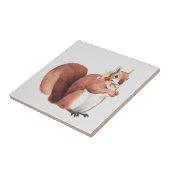 Blume Crown Forester Eichhörnchen Fliese (Seite)