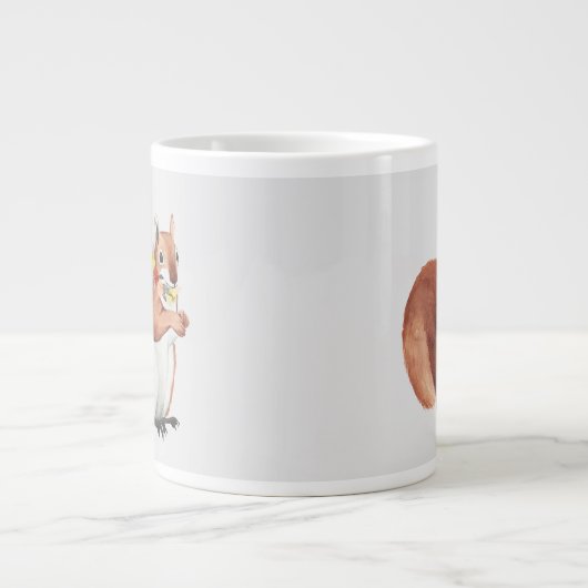 Blume Crown Forester Eichhörnchen Jumbo-Tasse (Vorderseite)