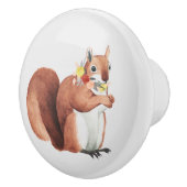 Blume Crown Forester Eichhörnchen Keramikknauf (Rechts)
