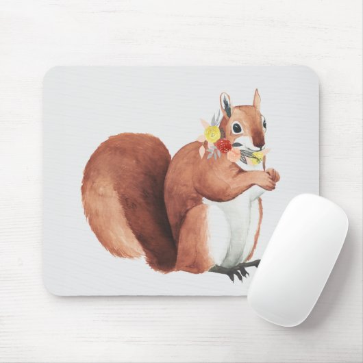 Blume Crown Forester Eichhörnchen Mousepad (Mit Mouse)