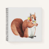 Blume Crown Forester Eichhörnchen Notizblock (Vorderseite)