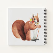 Blume Crown Forester Eichhörnchen Notizblock (Rückseite)