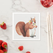 Blume Crown Forester Eichhörnchen Serviette (Beispiel)