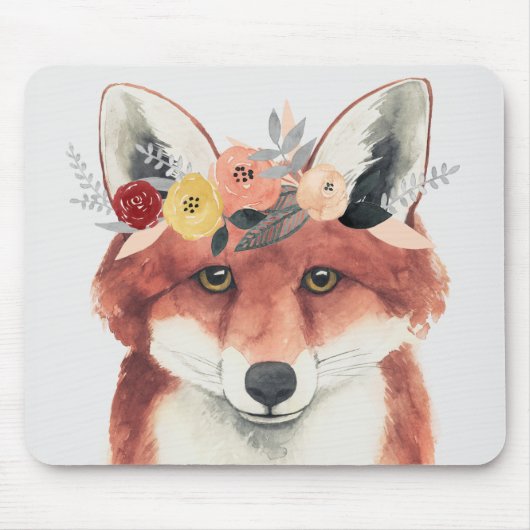 Blume Crown Forester Fox Mousepad (Vorne)