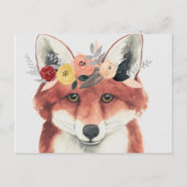 Blume Crown Forester Fox Postkarte (Vorderseite)