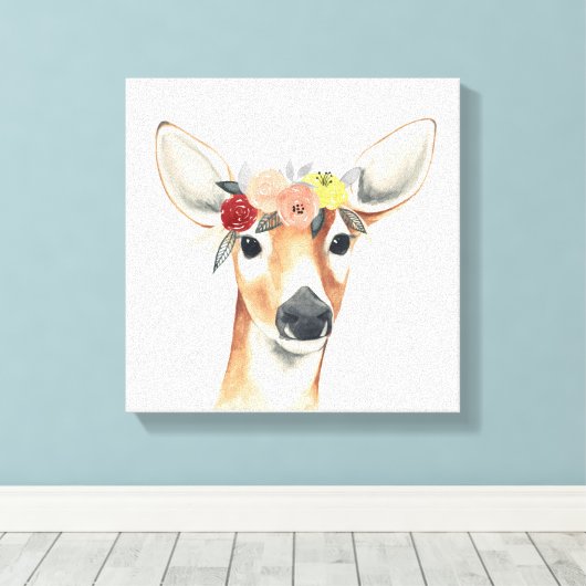 Blume Crown Forester Leinwanddruck (Insitu (Holzboden))