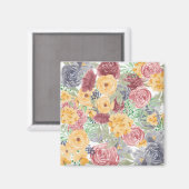 Blume Crown Magnet (Vorderseite/Rückseite)