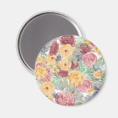 Blume Crown Magnet (Vorderseite/Rückseite)