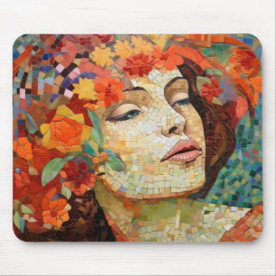 Blume Crown Mosaik Mousepad