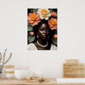 Blume Crown Poster (Küche)