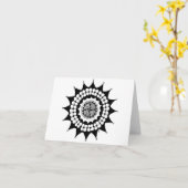 Blume Crown Zen Mandala Karte (Gelbe Blume)