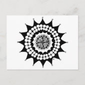 Blume Crown Zen Mandala Postkarte (Vorderseite)