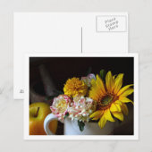 Blume Cup Still Life Postcard Postkarte (Vorne/Hinten)