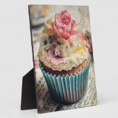 Blume Cupcake Fotoplatte (Seite)