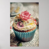 Blume Cupcake Poster (Vorne)