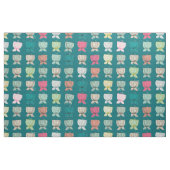 Blume Cups aquamarin Stoff (Fat Quarter (45,7 x 55,9 cm))