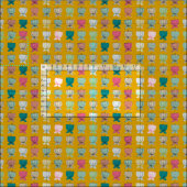 Blume Cups gelb Stoff (Kachel)