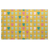 Blume Cups gelb Stoff (Fat Quarter (45,7 x 55,9 cm))