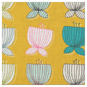 Blume Cups gelb Stoff (Nahaufnahme)