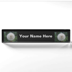 Blume Custom Namplate Seeding Dandelion Namensplakette