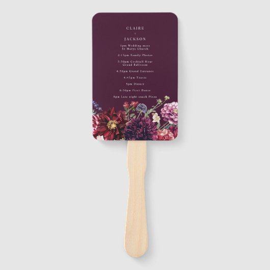 Blume Dahlia Bunch Fächer (Vorderseite)