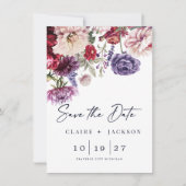 Blume Dahlia Bunch Save the Date (Vorderseite)