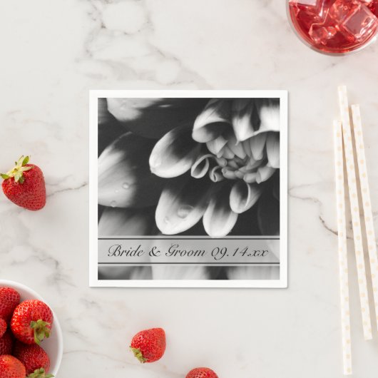 Blume Dahlia Serviette (Beispiel)