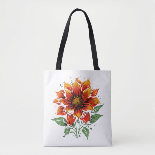 Blume Dahlia Tasche (Vorderseite)