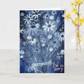 Blume Daisies Bouquet CONDOLENCES blau Karte (Gelbe Blume)