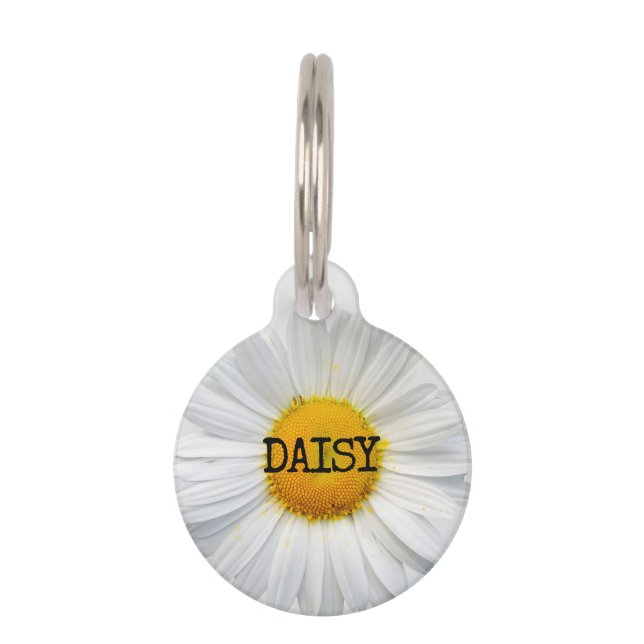 Blume Daisy Haustiermarke (Vorderseite)