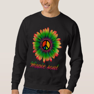 Blume Daisy Peace Sign Hippie Soul Daisy Blume H Sweatshirt