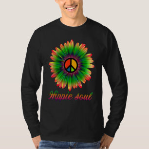 Blume Daisy Peace Sign Hippie Soul Daisy Blume H T-Shirt