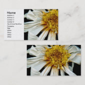 Blume - Daisy - Sonnenbettsonne Visitenkarte (Vorne/Hinten)