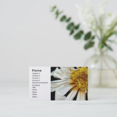 Blume - Daisy - Sonnenbettsonne Visitenkarte (Stehend Vorderseite)