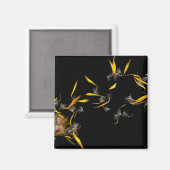 Blume - Daisy - Windstoß Magnet (Vorderseite/Rückseite)