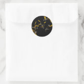 Blume - Daisy - Windstoß Runder Aufkleber (Tasche)