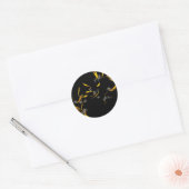 Blume - Daisy - Windstoß Runder Aufkleber (Umschlag)