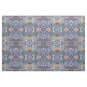 Blume Damask Blue Gold Design Stoff (Fat Quarter (45,7 x 55,9 cm))