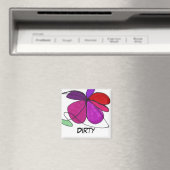"Blume Dance" Abstrakte Geschirrspüler Status Magn Magnet (In Situ (Geschirrspüler))