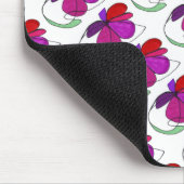 "Blume Dance" geteerter abstrakter Design Mousepad (Ecke)