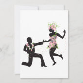 Blume Dancers Einladung (Vorderseite)