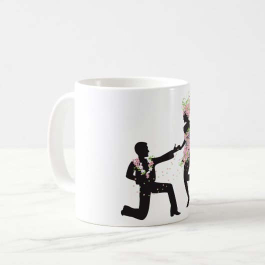 Blume Dancers Kaffeetasse (Vorderseite Links)