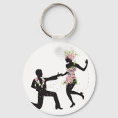Blume Dancers Schlüsselanhänger (Rückseite)