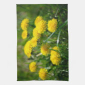 Blume Dandelion Gelb grün Geschirrtuch (Vertikal)