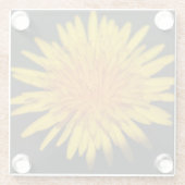 Blume Dandelion Glasuntersetzer (Rückseite)