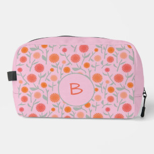 Blume Dandelion Monogram Personalisiert Waschbeutel