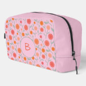 Blume Dandelion Monogram Personalisiert Waschbeutel (Rechte Ecke)