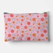 Blume Dandelion Monogram Personalisiert Zubehörtasche (Rückseite)